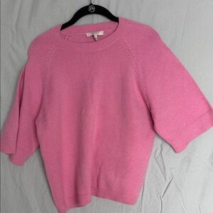 Chic Pink Crew Neck Sweater